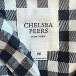 Chelsea Peers Black White Check Sleepwear Button Up Short Sleeve Top Size 20 Photo 6