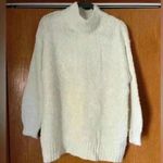 Molly Bracken  Fuzzy Sweater Cream Turtleneck sweater Photo 2