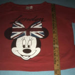 Disney  X FOREVER 21 London Minnie mouse red long sleeve oversized size SP Photo 5