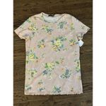 Ralph Lauren POLO  WOMENS‎ T-SHIRT PINK POINTELLE FLORAL SHORT SLEEVE Size XL Photo 1