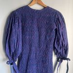 Oliphant Morocco Smocked Tie dress Blue Photo 8