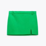 ZARA NWT Kelly Green Mini Skirt Photo 2