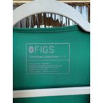 FIGS Casma Scrub Top Hunter Green PO 1700 V Neck Short Sleeve Women's Size Large Photo 2