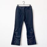 EXPRESS EXRESS Black Beaded Embellished Dress Pants Trousers Boot Cut Sz 5/6 Photo 1