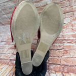 Forever 21 Red Peep Toe Ulta High Patent Leather Wedges with Cork Platform Photo 5