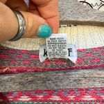Vintage 90s Koret Grannycore Lagenlook Fair Isle Knit Sweater Vest Pink Blue XL Photo 3