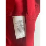 cupio Women's Top Scoop Neck Blouse Bell Long Sleeve Classic Red OS Photo 4