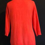 Red/Orange Scoop Neck Sweater Size M Photo 1
