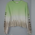 Spiritual Gangster NWT BUENAS VIBRAS MAZZY CROP SWEATSHIRT OVERSIZED BOXY FIT Photo 1
