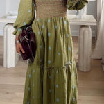 Free People  Dahlia Green Maxi Dress Photo 0