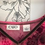 Cato Y2k vintage velvet burnout touched blouse Photo 3