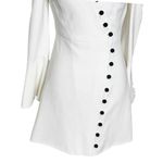 Alexis Bell Sleeve Cold Shoulder Mini Dress Size XS White Blazer Style Photo 4