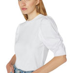 frame denim Frame Frankie Tee Puff Sleeve White S Photo 0