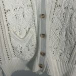 Sundance  cream knit Aveline cardigan button front READ Photo 3