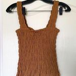 By Malene Birger Elnaz Shirred Tank Top Tobacco Brown XS NWT Photo 1