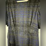 Betsey Johnson  Nor So Schoolgirl Blue Midi Sheath Dress with Puff Sleeves Sz 14 Photo 4