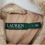 Ralph Lauren L faux fur trim hood full zip coat. Approximately Length 36 Bust 21 Tan Size L Photo 4