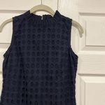 Sail To Sable  Eyelet Ruffle Dress Navy Blue Womens Size 0 Photo 3