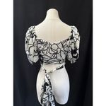 Women’s Ronny Kobo Black and Silver Wrap Cropped Top Sz 6 Photo 2