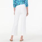 J.Crew Hayden Kickout Crop Pant in White Linen Blend Size 10 Photo 5