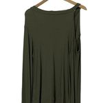 LNA Asymmetrical Single Cold Shoulder Top - Tea Leaf - Medium Photo 7