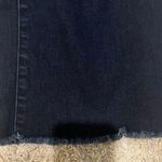 NYDJ Jeans Bootcut Flared Blue Dark Wash Flextuck Technology Raw Hem Fringe 10 Photo 2