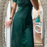 Silk Emerald Green Dress Photo 0