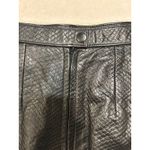 wilson's leather WILSONS Black Genuine Leather Luxe Snake Reptile Textured Skirt Vintage MEDIUM Photo 2