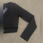One Clothing NWT Cropped Long-Sleeve Buckle Top Photo 3