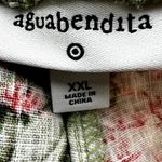 Agua Bendita  X Target Wide Leg Pants Peony Floral Tie Waist Linen Green Pink XXL Photo 3