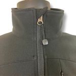 Black scuba utility windbreaker jacket by Fjall, ladies small fleece lined coat Photo 4