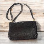Whiting & Davis Vintage & Davis Purse Black Metallic Mesh W/ Gold Evening Bag Crossbody Retro Photo 0