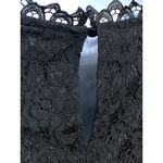 Lulus Black Lace Short Dress Womens L Dark Romantic Whimsigoth Sheer Sexy LBD Photo 5