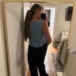 St. John  light baby blue knit cropped tank top! Photo 1