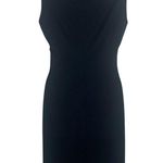 Calvin Klein Sleeveless Tank Top Fitted Cocktail Career Mini Dress Black Size 6 Photo 2