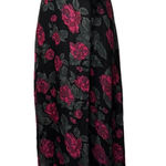 For Love & Lemons Teagan Strapless Floral Maxi Dress XS Holiday Winter Wedding Black Photo 0