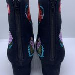 Betsey Johnson floral embroidered faux suede ankle booties women’s Size 6.5M Photo 6