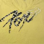 FOX Racing Womens Size Medium Yellow Short Sleeve‎ Shirt Fitted Floral Athletic Photo 6