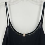 Raga  Boho Gauzy Crop Top Black Floral Embroidered Sleeveless Festival Fairy Sz M Photo 4