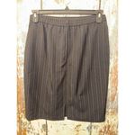 Two piece business suit, women’s 12 petite, jacket skirt Black Size L Photo 5