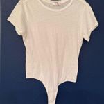 RE/DONE REDONE Optic White 60s Slim Tee Women’s Bodysuit Size Medium Photo 5