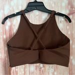 Girlfriend Collective  Cafe Brown Topanga Crop Top Sports Bra Photo 5