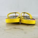 Coach  Alessa Yellow Hawk Feather Rubber Navajo Thin Flip-Flop - US 11 Photo 6