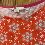 Boden Phoebe Jersey Knit Dress in Orange & Blue Floral Daisy Print Size 6 Petite Photo 10