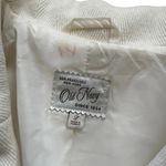 Old Navy Vintage  Peacoat Coat Wool Blend Ivory Women's Size Large Photo 3