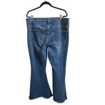 Lucky & Blessed LB Jeans Women 20 Blue Flare Bell Bottom MidRise Frayed Hem Flaw Size 20W Photo 2