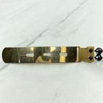 Black Beaded Belt Gold Tone Buckle Statement Small (S) ✨ Photo 5