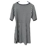 Sandra Darren  size Medium houndstooth knit dress fit n flare Photo 2