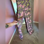 Flynn Skye Mauve Cottagecore rose floral halter romper wide leg, romantic XS Photo 5