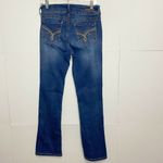 Wall Flower Jeans Flared Leg Mid-Rise Embroidered Pockets Juniors Sz 7 W29/L29 Photo 4